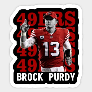 San Francisco 49ers Brock Purdy 13 Sticker